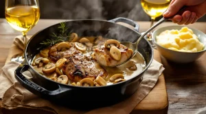 Filet mignon aux champignons et à la moutarde : fondant, crémeux, prêt en 30 minutes