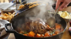 Le gigot à la cuillère d’Alain Ducasse : la recette simplissime du chef pour une viande si fondante