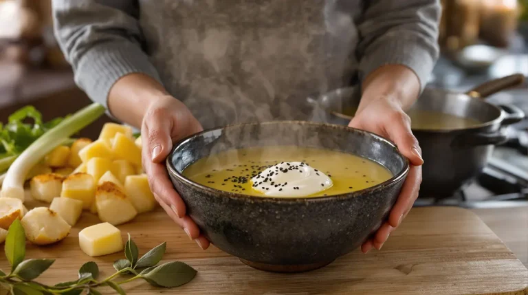 Soupe poireaux-pommes de terre de Cyril Lignac : la recette gourmande qui a le goût de chez mamie